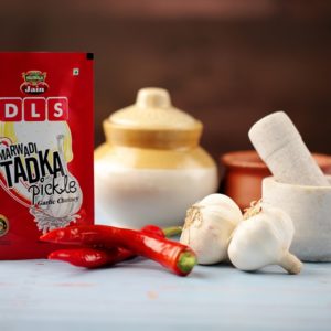 Marwadi Tadka Pickle - Garlic Chutney