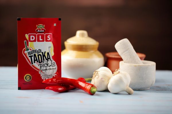 Marwadi Tadka Pickle - Garlic Chutney